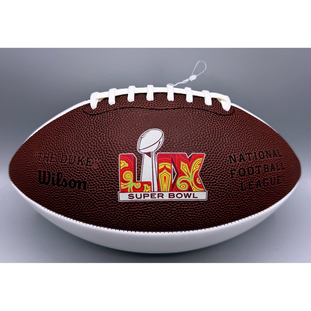 Wilson The Duke NFL Super Bowl LIX Limited Edition Football Brown White LIX